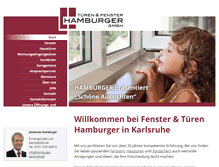 Tablet Screenshot of hamburger-karlsruhe.de